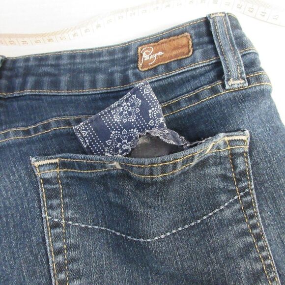 PAIGE‎ Premium Denim Roxbury Skinny Ankle Crop Jeans Size 29 (30.5) Medium Wash - Picture 11 of 16